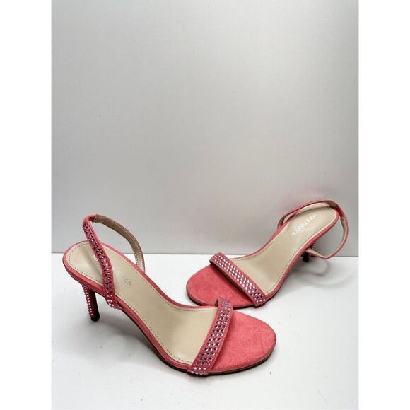 Marc Fisher Sandals Womens‎ Size 8 Betila Slingback Heels Rhinestone Accents - Picture 5 of 11